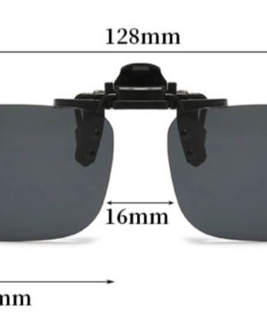 Tieňovaný polarizovaný clip na okuliare na nočnú jazdu i šport