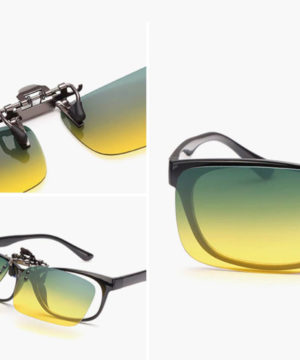 Tieňovaný polarizovaný clip na okuliare na nočnú jazdu i šport