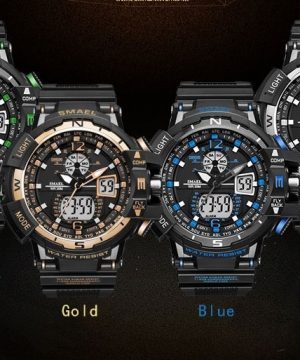 Robustné kombinované pánske hodinky vo viac farbách