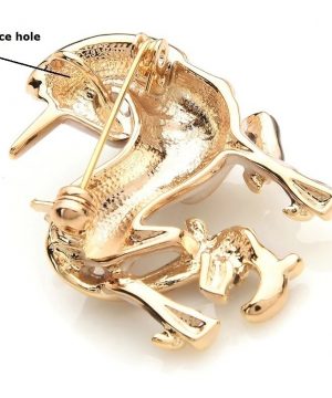 Roztomilá smaltovaná brošňa prívesok na krk v tvare jednorožca