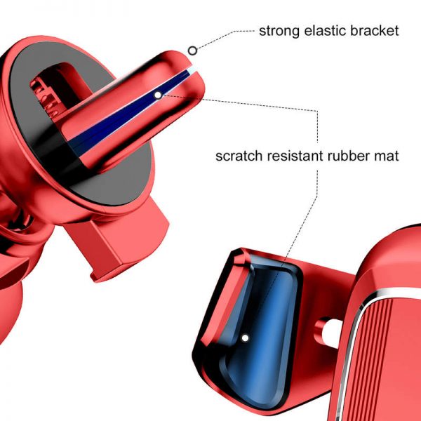 Gravitačný držiak do ventilátora auta BASEUS - červená farba