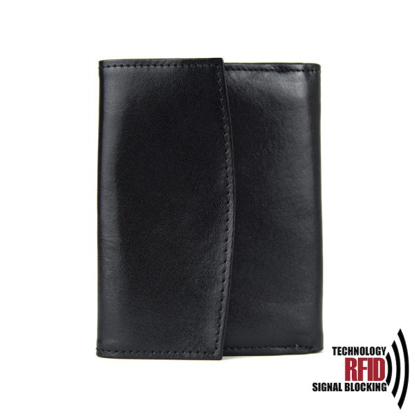 RFID kožená peňaženka v čiernej farbe č.8287 - Image 6