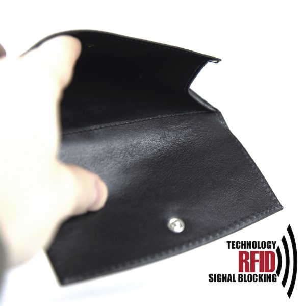 RFID kožená peňaženka v čiernej farbe č.8287 - Image 7