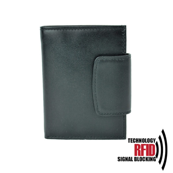 RFID kožená peňaženka v čiernej farbe č.8211 - Image 5
