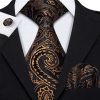 Pánska sada - kravata + manžety + vreckovka s luxusným vzorom