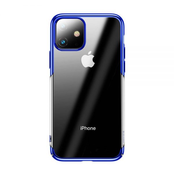 Ochranný tvrdý obal pre iPhone 11 v lesklej modrej farbe.