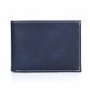 Luxusná kožená peňaženka č.8552, ručne tieňovaná v modrej farbe
