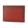 Luxusná kožená peňaženka č.8552, ručne tieňovaná v červenej farbe
