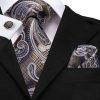 Kvalitná kravatová sada s prepracovaným vzorom - viazanka + gombíky + vreckovka