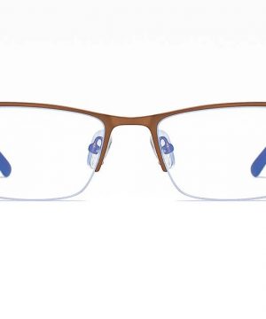 Business luxusné okuliare s filtrom proti žiareniu počítača - hnedé