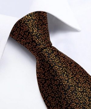 Decentný kravatový set s jemným vzorom - viazanka + gombíky + vreckovka