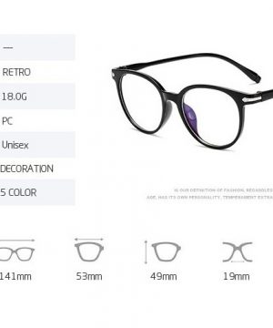 Štýlové retro okuliare s filtrom na prácu na počítači