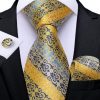 Vzorovaný kravatový set s luxusným vzorom - viazanka + gombíky + vreckovka