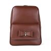 Luxusný kožený ruksak z pravej hovädzej kože č.8666 v hnedej farbe