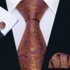Luxusný set - kravata, manžety a vreckovka s orientálnym vzorom