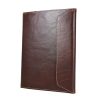 Luxusný kožený pracovný zápisník A5 v tmavo hnedej farbe