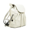 Luxusný kožený módny ruksak 8665u z prírodnej kože v krémovej farbe