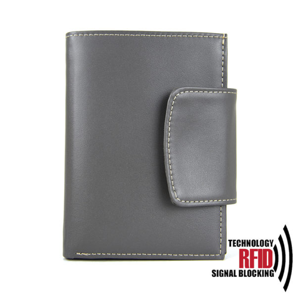RFID kožená peňaženka v šedej farbe č.8211 - Image 7