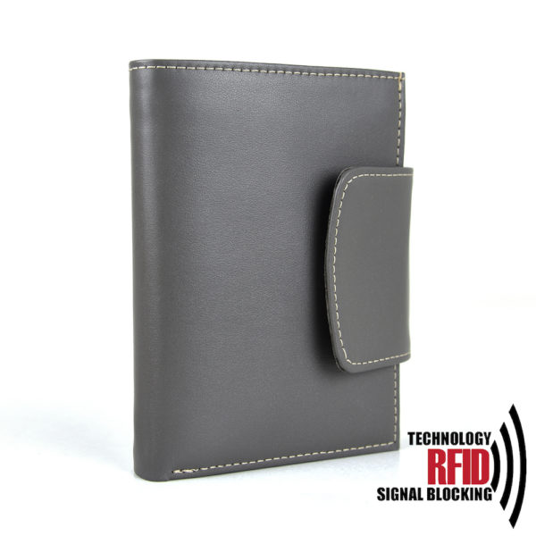 RFID kožená peňaženka v šedej farbe č.8211 - Image 6