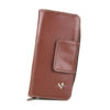 Luxusná kožená dámska peňaženka s bohatou výbavou v hnedej farbe