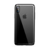Jedinečný silikónový obal Bumper pre iPhone X v čiernej farbe