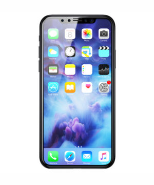 3D Ochranné sklo s filtrom diskrétnosti pre iPhone X, čierna farba