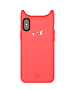 Originálny obal v štýle Dracula pre iPhone X v červenej farbe