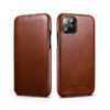 Kožené otváracie púzdro pre iPhone 11 PRO, Vintage Folio Brown
