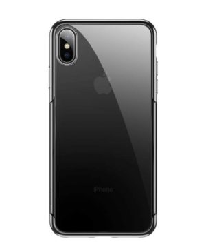 Ochranný silikónový obal pre iPhone XS MAX v čiernej farbe