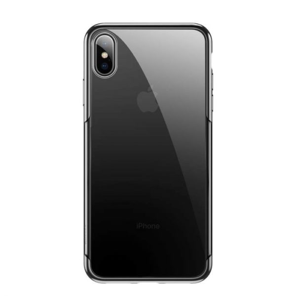 Ochranný silikónový obal pre iPhone XS MAX v čiernej farbe