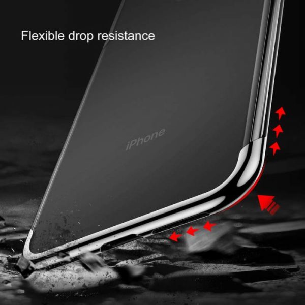 Luxusný ochranný silikónový obal pre iPhone XS MAX v modrej farbe - Image 6