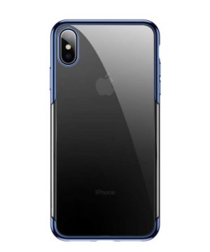 Ochranný silikónový obal pre iPhone XS MAX v modrej farbe