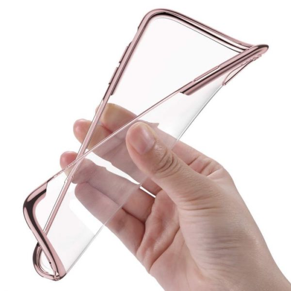 Luxusný ochranný silikónový obal pre iPhone XS MAX v zlatej farbe - Image 4