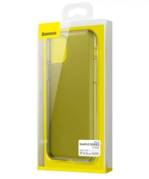 Luxusné ochranné silikónové puzdro pre iPhone 11 Pro MAX, Simplicity Series v transparentnej čiernej farbe – Obrázok 3