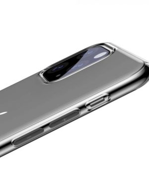 Luxusné ochranné silikónové puzdro pre iPhone 11 Pro MAX, Simplicity Series v transparentnej čiernej farbe – Obrázok 4