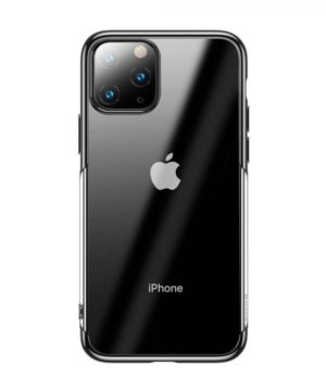 Ochranné silikónové puzdro pre iPhone 11 Pro MAX v čiernej farbe