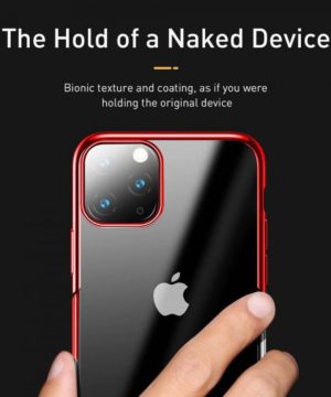 Luxusné ochranné silikónové puzdro pre iPhone 11 Pro MAX v červenej farbe – Obrázok 7