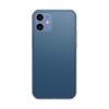 Sklenený obal pre iPhone 12 MINI v matnej modrej farbe