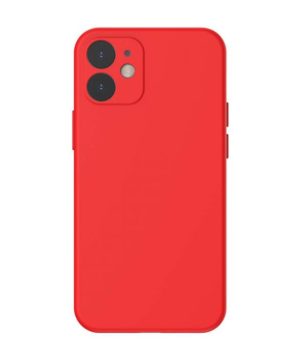 Silikónový obal pre iPhone 12 MINI, Liquid Silica Red