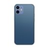 Sklenený obal pre iPhone 12 / 12 PRO v matnej modrej farbe