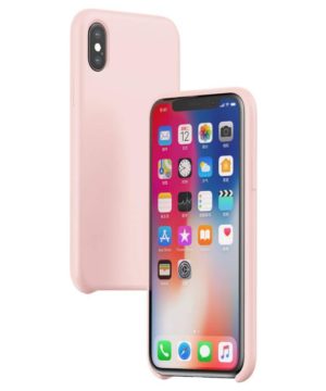 Ochranný silikónový obal pre iPhone XS MAX, Liquid Silicone Pink