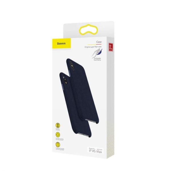 Luxusný ochranný kryt pre iPhone XS MAX, Super Fiber Blue - Image 8
