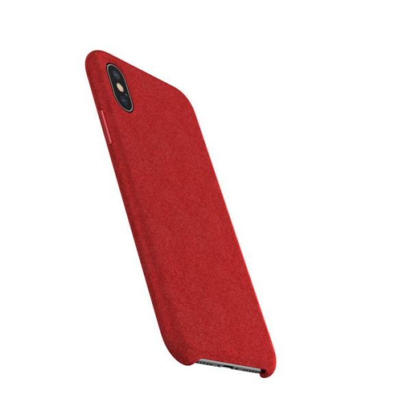 Luxusný ochranný kryt pre iPhone XS MAX, Super Fiber Red - Image 3