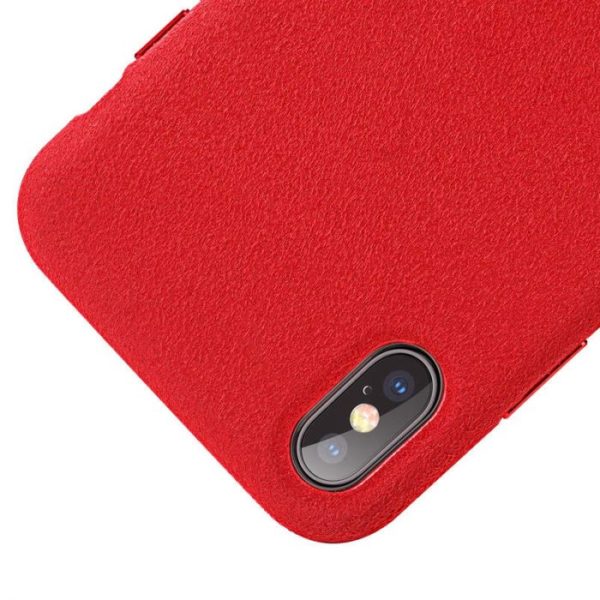 Luxusný ochranný kryt pre iPhone XS MAX, Super Fiber Red - Image 6