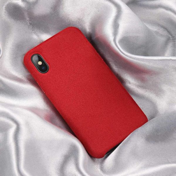 Luxusný ochranný kryt pre iPhone XS MAX, Super Fiber Red - Image 2