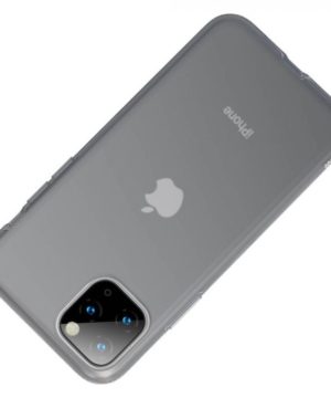 Luxusné ochranné puzdro pre iPhone 11 Pro MAX Jelly Liquid Silica Gel v transparentnej čiernej farbe – Obrázok 3