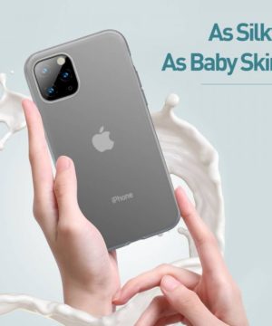 Luxusné ochranné puzdro pre iPhone 11 Pro MAX Jelly Liquid Silica Gel v transparentnej čiernej farbe – Obrázok 7
