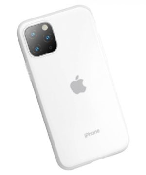 Luxusné ochranné puzdro pre iPhone 11 Pro MAX Jelly Liquid Silica Gel v transparentnej bielej farbe – Obrázok 5