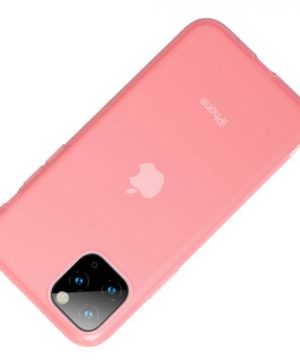 Luxusné ochranné puzdro pre iPhone 11 Pro MAX Jelly Liquid Silica Gel v transparentnej červenej farbe – Obrázok 5