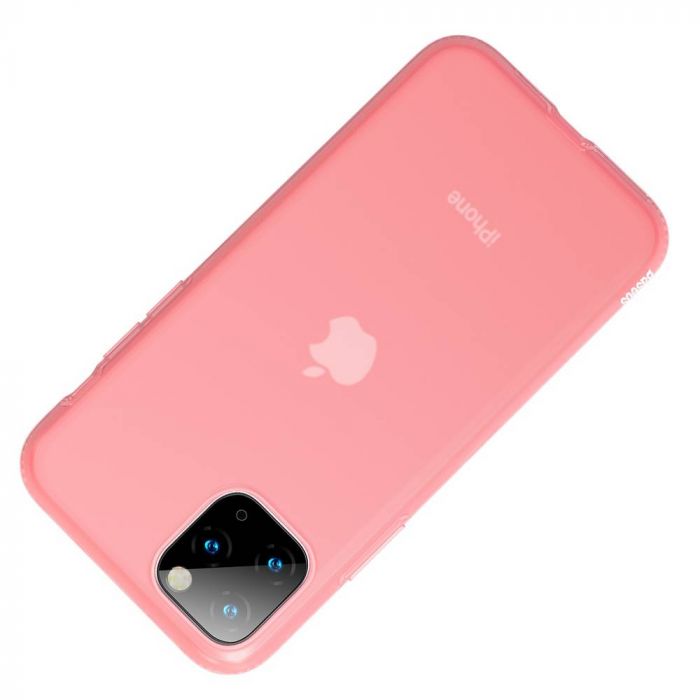 Luxusné ochranné puzdro pre iPhone 11 Pro MAX Jelly Liquid Silica Gel v transparentnej červenej farbe – Obrázok 5